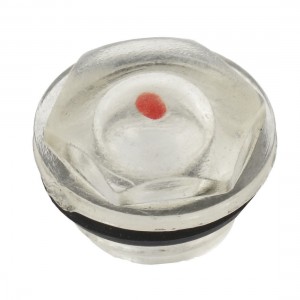 1/2 PT Thread Clear Plastic Air Compressor Fittings Oil Sight Glass