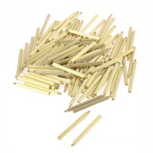 Hardware M2x28mmx31mm Cylinder Brass Stand Off Spacer Male to Female 100Pcs