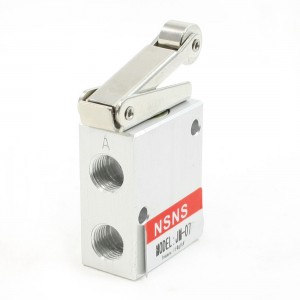 G1/4" 2 Position 3 Way Roller Lever Gas Air Pneumatic Mechanical Valve