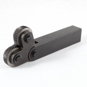26mm Dia Dual Wheels 2.0mm Pitch Linear Knurl Knurling Tool