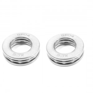 2 Pcs Axial Ball Thrust Bearings 51104 20 x 35 x 10mm