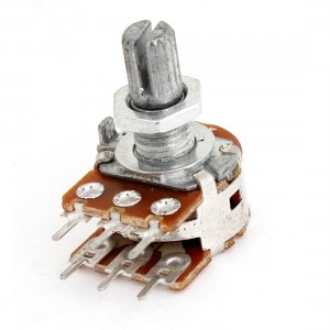 50K Ohm Dual Linear Taper 6 Terminals Rotary Potentiometers Pots
