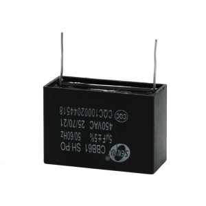 Air Conditioner Fan Nonpolar 5uF 5% Motor Run Capacitor CBB61 450VAC