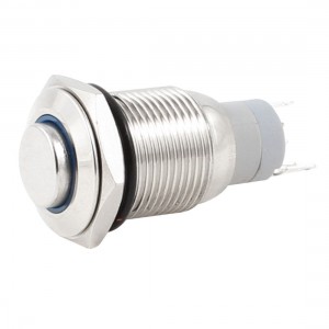 3A 250V AC 24V DC Blue Indicator Lamp SPDT 5 Pin 1NO+1NC Push Button Switch