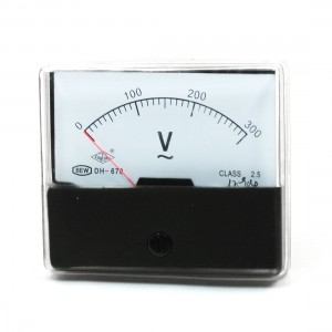 Class 2.5 AC 0-300V Voltage Panel Gauge Analog Meter Voltmeter DH-670