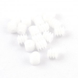 20 Pcs White Plastic 6mm x 6mm Gear Worm Screw Replacements