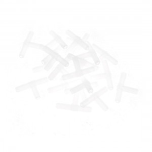 20 Pcs White Plastic Fish Tank Aquarium 3 Way Air Tube Connector