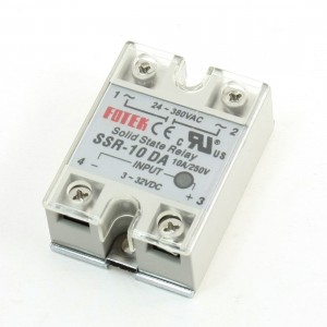 Single Phase DC to AC Solid State Relay 4 Terminal 10A SSR-10DA