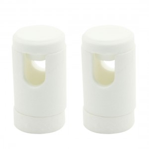 3 in 1 White Porcelain Ceramic Insulation Protection Case 2 Set