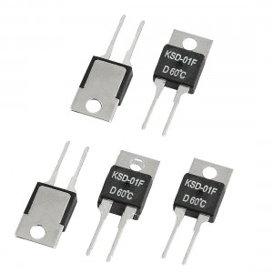 5 Pcs 60C NC Temperature Controller Thermostat 1.5A 250VAC/ 24VDC KSD-01F