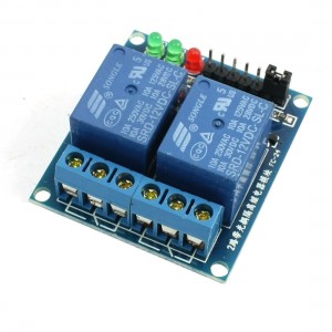 2Channel Optocoupler Shielded Low Level Trigger Relay Module Board 12V DC