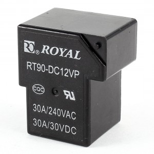 Black Plastic Case 12V DC 6 Pins DPDT 1 NO 1 NC Electronic Power Relay