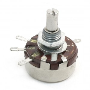 470K ohm 2W 6mm Round Shaft One Linear Taper Rotary Carbon Potentiometer