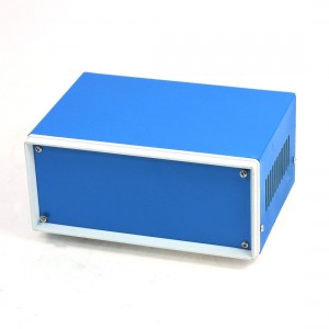 Metal Electrical Cable Connect Junction Box Blue 170mm x 130mm x 80mm