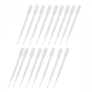 15 Pcs 3ML Capacity Lab Transparent Pipettes Droppers 6.2" Length