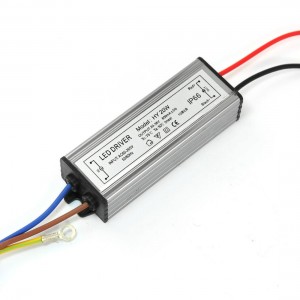 Waterproof IP66 Aluminum LED Driver Power Supply AC 85-265V DC 20-38V 20W