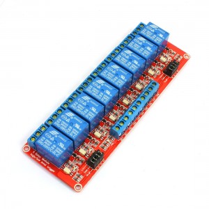 Optocoupler Shielded High/Low Level Relay Module DC 9V 8Channel for PIS ARM