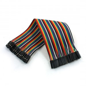 18cm Long 40Pin Female to Female F/F Wire Jumper Cable Line Connect Colorful