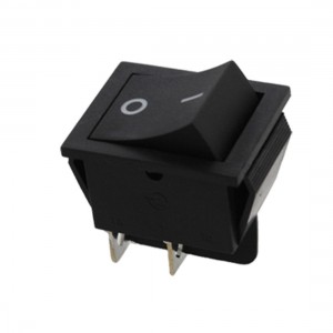 AC 250V 15A 30A 4 Pin ON-OFF 2 Position DPST Snap In Boat Rocker Switch Black