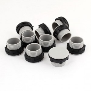 10 Pcs Replaceable Gray Round Button Switch Panel Plugs 1/2" PT