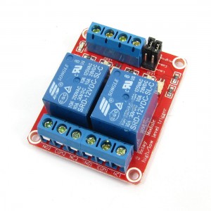 DC12V 2Channel Optocoupler Driver High/Low Level Trigger Power Relay Module