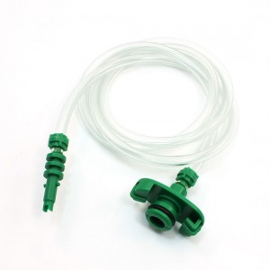 Plastic Air Tubing 10cc Glue Dispenser Syringe Adapter 1M 39.41" Length