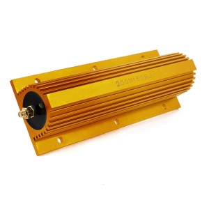 Gold Tone Aluminium Clad Resistor 200W 150 Ohm Reisistance