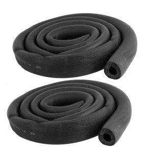 2 Pcs 6Ft Long Foam Hose 5/8"x3/8" Air Conditioner Heat Insulation Pipe Black