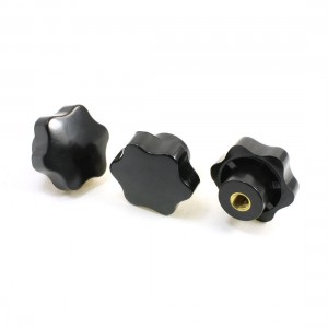 3 Pcs 8.5mm Dia Female Thread Bakelite 50mm Dia Clamping Knob