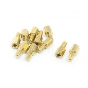 10 Pcs M3 x 6mm Male/Female Thread Hex PCB Standoff Spacers 6mm Body Length