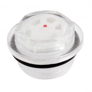 Air Compressor Black Rubber Washer Clear Plastic Oil Level Sight Glass 27mm
