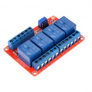 Isolated Optocoupler Driver High Low Level Trigger Relay Module 4CH 5V