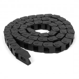 Black Open Type Towline Cable Carrier Drag Chain 10mm x 10mm