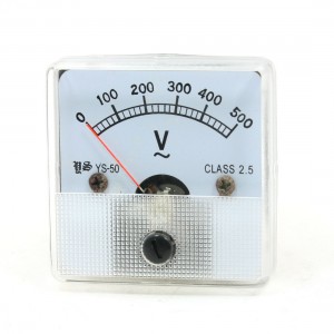 AC 0-500V Measuring Range Panel Analog Voltage Meter Voltmeter YS-50