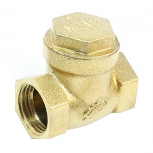 Brass Tone 1/2"PT Female Thread Plumbing Heater Check Valve