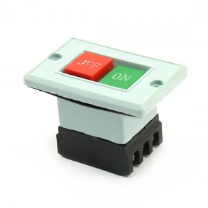 Panel Mount Latching 2 Pushbutton Station AC 380V 5A