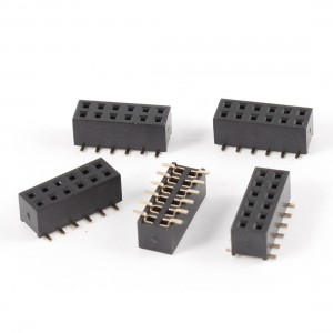 5Pcs Double Row 2mm Pitch 2x6 Pins SMT SMD Female Header Socket