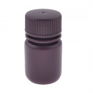 30ml Maroon Plastic Cylinder Shaped Chemical Reagent Bottle