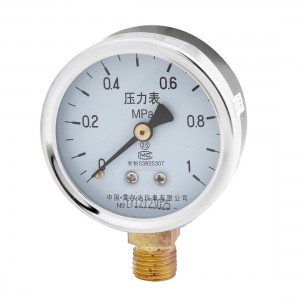 0-1Mpa 2.5 Class 1/4"PT Thread Metal Case Gaseous Air Pressure Gauge