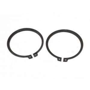 2 Pcs 67mm x 77mm Round Shaped Metal External Snap Retaining Rings