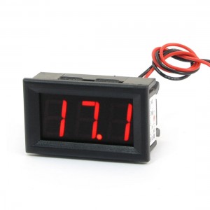 Panel Mounted DC 15-80V Voltage 1.53" 3-Digital LED Voltmeter