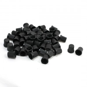 50pcs 13mm Top Dia Black Mark Rotary Control Knobs Potentiometer