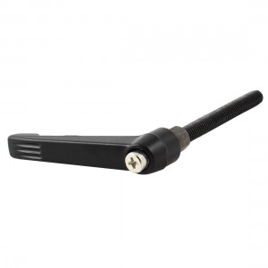 6mm x 50mm Thread Metal Adjustable Fixing Knob Handles Lever Black