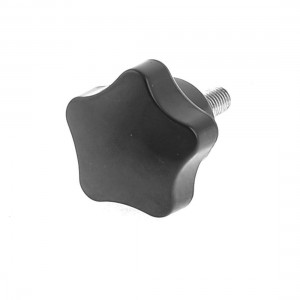 20mm Height Screw 1/16"PT Male Thread Dia Star Knob