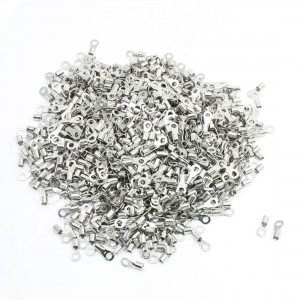 1000 Pcs 3mm Ring Dia RNB2-3.2 Non-insulated Terminals for AWG 16-14