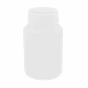 100ml White Plastic Cylinder Shaped Chemical Reagent Bottle