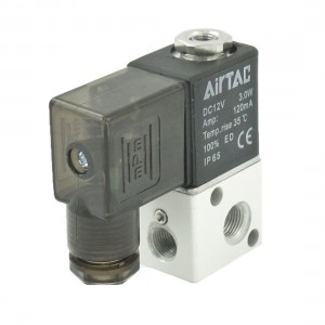3V1 06 2 Position 3 Way Air Gas Solenoid Valve DC 12V 3W 120mA
