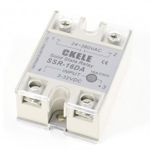 SSR-16DA 3-32V DC Input 24-380V AC Output 16A Solid State Relay