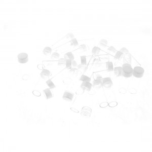 Lab 30mm Diameter Clear Plastic Cell Culture Test Tube Replacement 50 Pcs