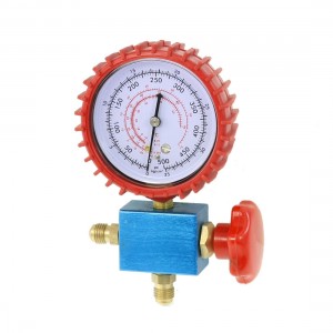 Refrigeration Part 11mm Male Thread Single Manifold Gauge Valve 0-35Kgf/cm2